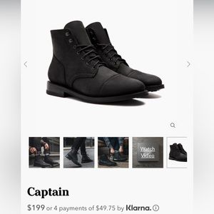 Thursday boots, black, men’s 11.5 wide- Only worn ONCE!